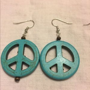 Peace earrings